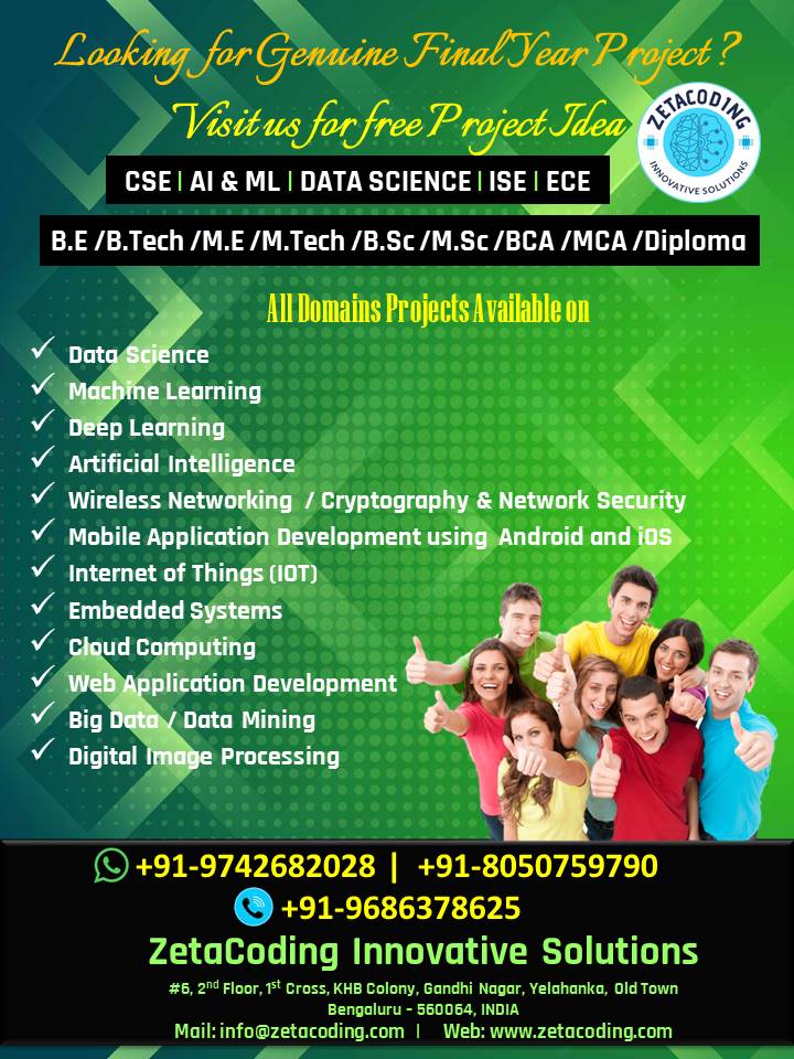 Final Year IEEE Projects: B.E /B.TECH/ M.E/ M.TECH/ B.Sc/ BCA / MCA